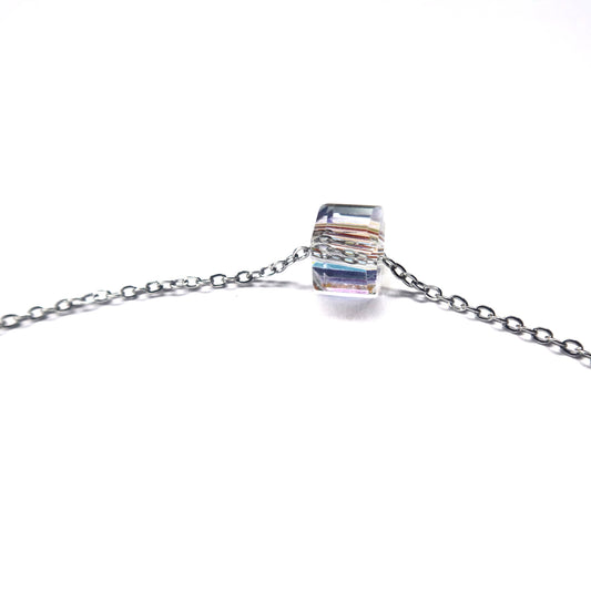 Graphic Cube Necklace