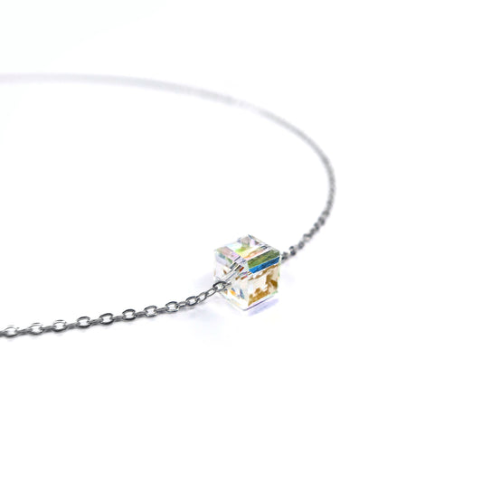 Graphic Cube Necklace